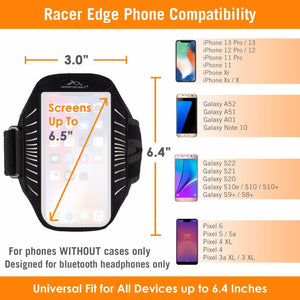 Racer Edge Running Armband Size Chart