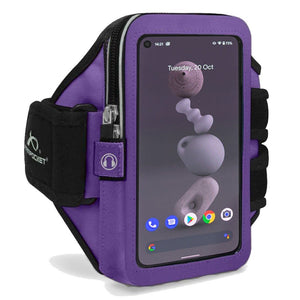 Mega i-40 Google Pixel 5 Running Phone Armband - Purple
