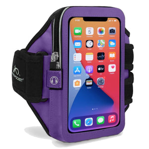 Mega i-40 Workout Armband For iPhone 12 Pro – Purple