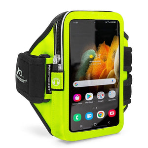Armpocket Elite, Mega i-40 armband for Galaxy A01 Yellow