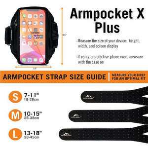Armpocket X Plus size chart