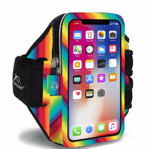 Armband for iPhone 8/7/6, Galaxy S7/S6, Google Pixel & more - Ultra i-35 Limited Edition Rainbows for Heroes