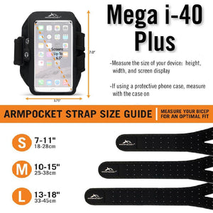 Mega i-40 plus size chart