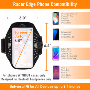 Racer Edge Running Armband Size Chart